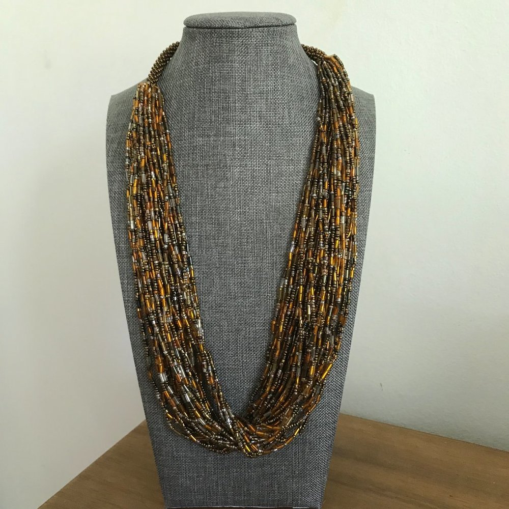 Multi-Strand Beaded Necklace